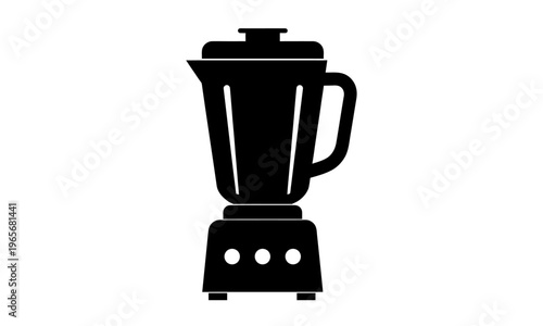 Solid Black Blender Silhouette