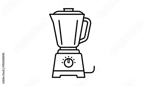 Kitchen Countertop Blender Outline Icon