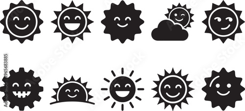 Black and white of various cartoon animals and mythical creatures unicorn