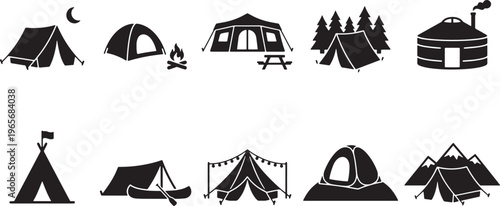 Black and white of various house types and structures home cottage cabin mansion