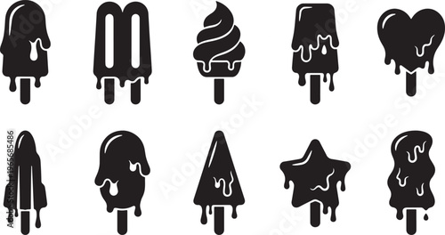 Black silhouette collection of diverse human figures in various poses and outfits black silhouettes diverse poses