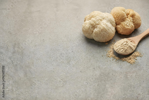 Lions Mane Mushrooms with Powder