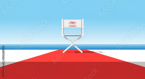 A flat design illustration depicting a group of diverse, stylized professionals networking at a film industry event. 