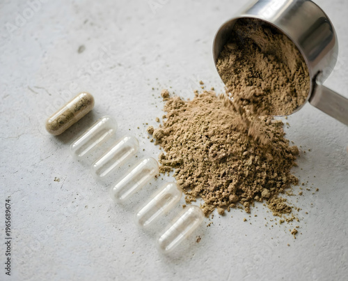 Powder Scoop and Empty Capsules