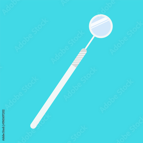 Flat Colorful Dental Care and Oral Hygiene Tools Illustration Set