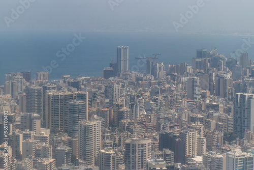 Aerial view of Beirut, capital of Lebanon