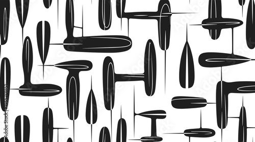 Elongated organic shapes arranged vertically on white background, no seamless