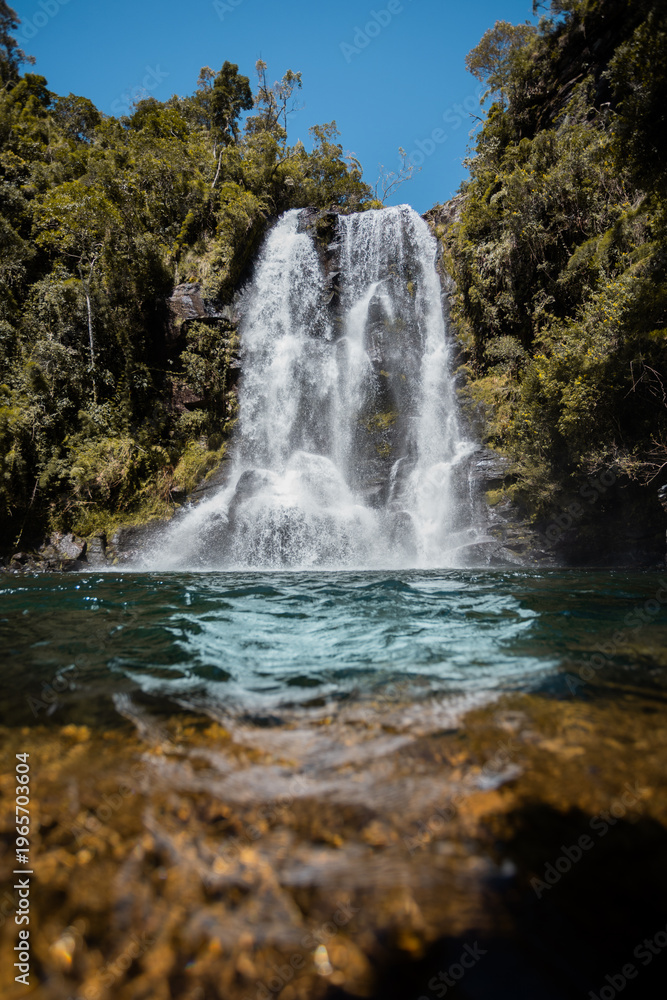 Fototapeta premium Cachoeira dos Garcias, Parque Estadual Serra do Papagaio, Aiuruoca, Minas Gerais