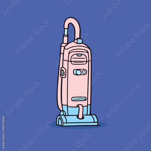Pink lighter with white top blue details retro style