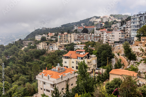 View of Harissa town, Lebanon