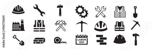Labor day tools trades celebrating american workers and labor day weekend