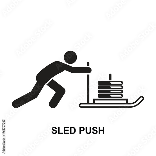 Send push exercise icon isolated on background vector illustration. Non AI Generate.