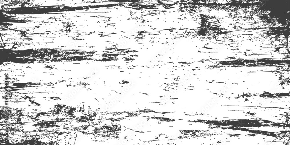 Fototapeta premium Black and White Grunge Texture Vector Background with Distressed Weathered Effect and Industrial Rough Surface