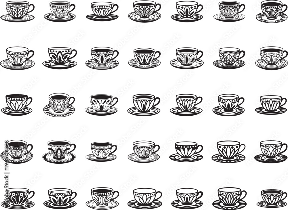 Fototapeta premium Coffee Cup Svg, Coffee Cup Bundle