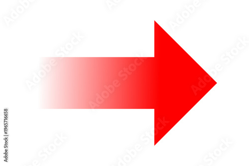 Free Download Red arrow icon with a smooth fading effect on a transparent background. Ideal for navigation, direction indicators, UI design, presentations, and modern graphic layouts. - GFXLoad