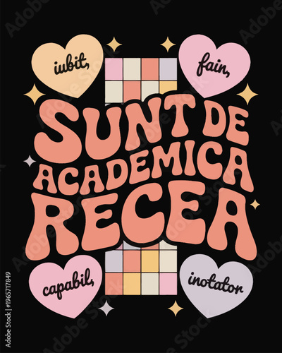 Academic success poster with sudoku and motivational words in spanish isolated on white background, Vector, illustration