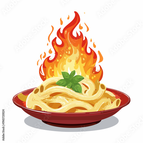 Flaming Pasta (Flambierte Nudeln)
