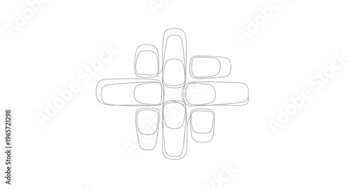 Capsules in a circular formation.