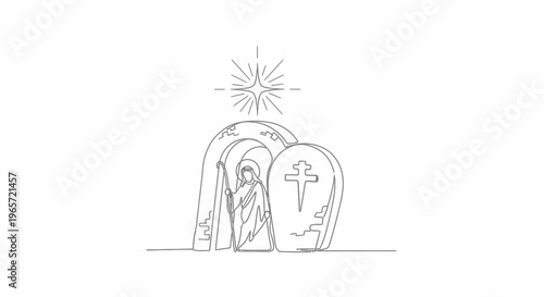 Tombstones with a cross symbol.