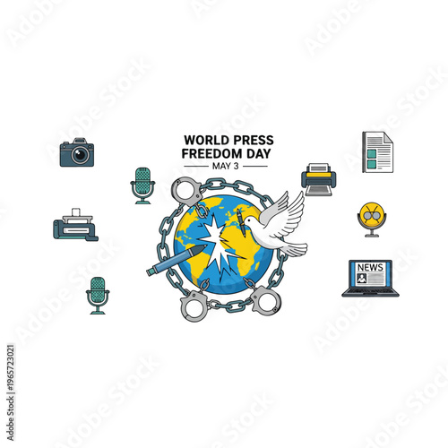 World Press Freedom Day promotes free media journalist safety and expression rights
