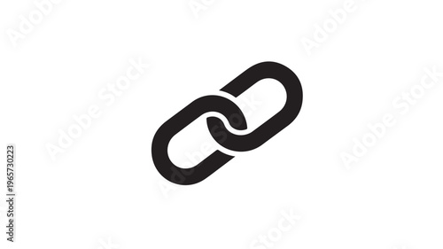 Black Chain Link For Connection Concepts