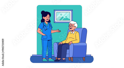 Compassionate Physician Consulting With Elderly Patient