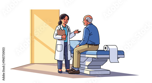 Compassionate Physician Consulting With Senior Patient