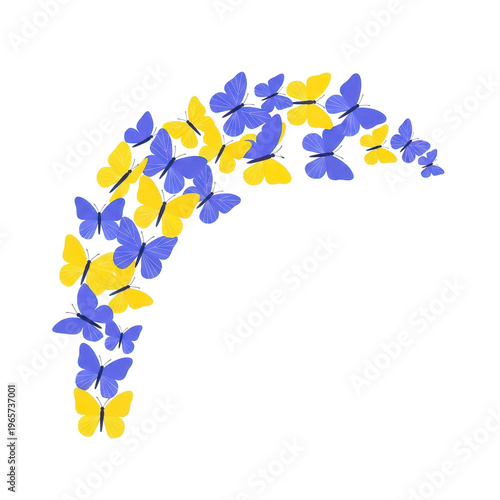 Blue Yellow Butterfly Curve