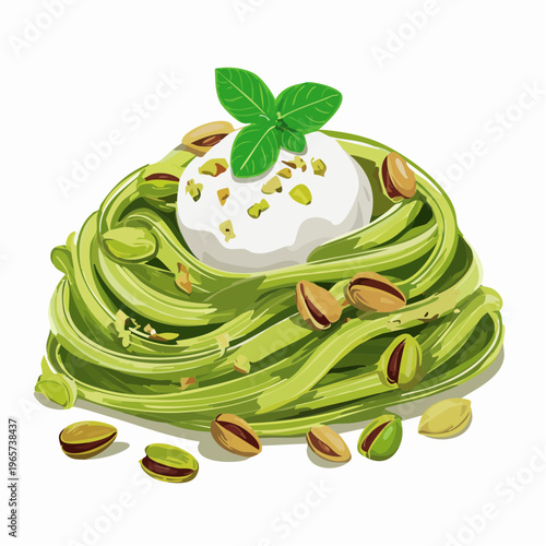 Pistazien-Pesto mit Burrata