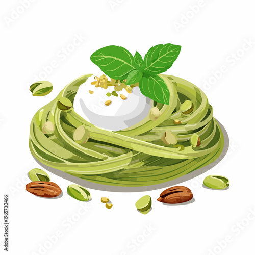Pistazien-Pesto mit Burrata