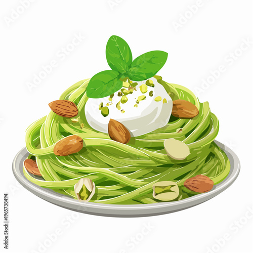 Pistazien-Pesto mit Burrata