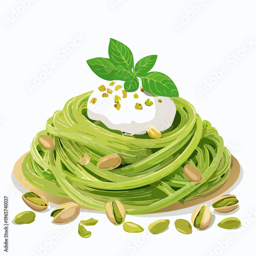 Pistazien-Pesto mit Burrata