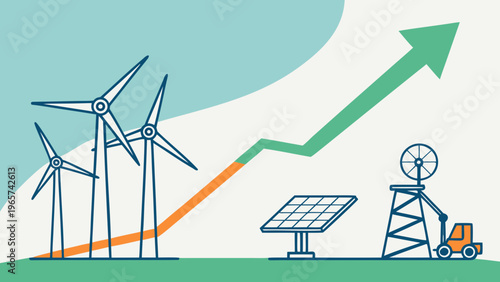 Renewable Energy Transition Flat Vector