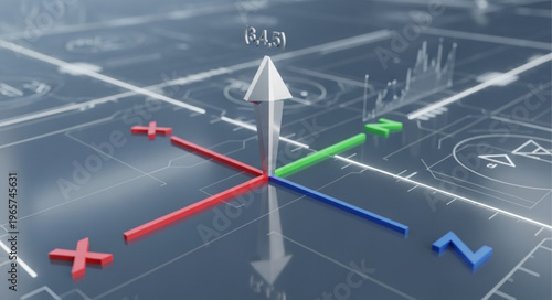 3D Coordinate System Axes.