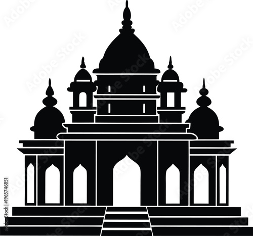 taj mahal vector illustration