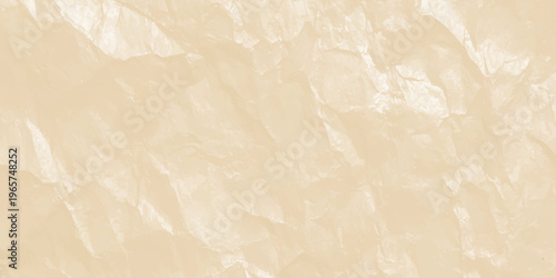abstract beige crumpled paper texture background with organic folds and creases for elegant minimal graphic design