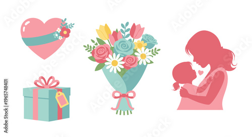 Mother holding baby close affectionately 1.