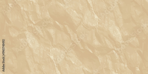 abstract beige crumpled paper texture background with organic folds and creases for elegant minimal graphic design