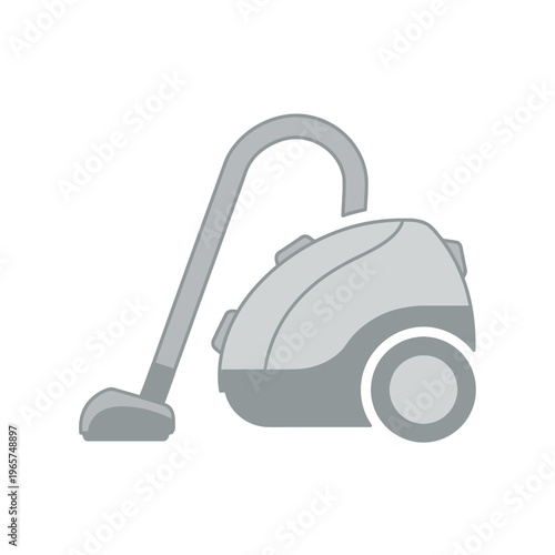 Modern Vacuum Cleaner Icon - Household Cleaning Appliance Graphic