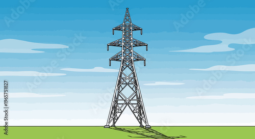 Gemini said

A high voltage tower stands against a blue sky, integrating steel power lines with telecommunication antenna technology for cellular signal and electricity energy network transmission