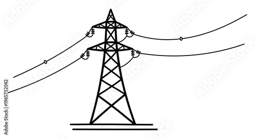 Gemini said

A vintage industrial vector illustration of a communication antenna tower silhouette standing tall against a city sky near a power construction rig and wind energy windmill