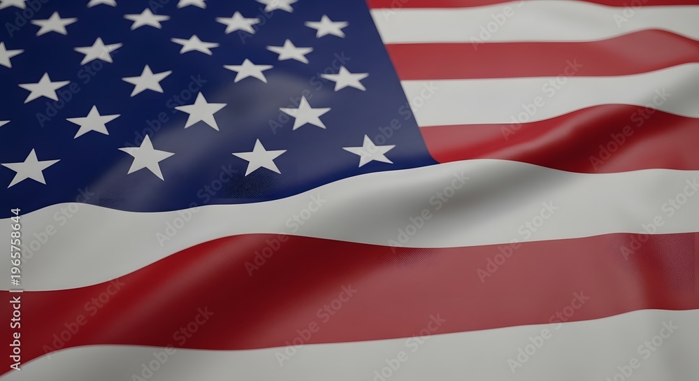 Obraz premium American Flag Waving