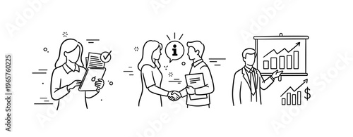 Business collaboration: teamwork, strategy, and growth concepts illustrated