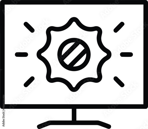 1043 blue light filter screen with wave blocking vector illustration on transparent background