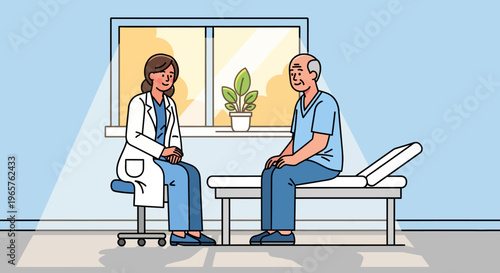 Compassionate Doctor Advising Senior Patient