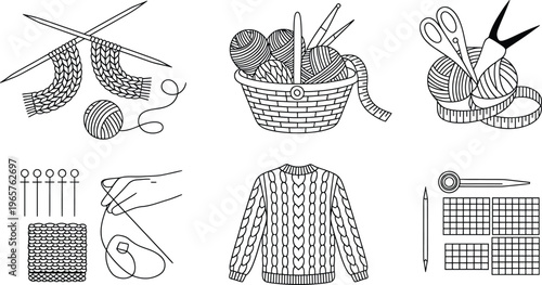 Minimalist Vector Illustration of a Single Stylized Black Flower with Long Elegant Petals