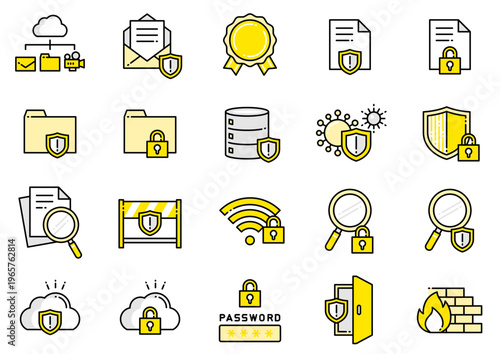 セキュリティアイコン09　Security icons