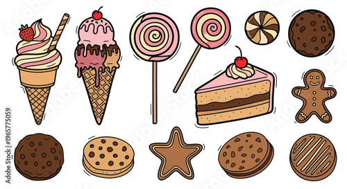 A colorful assortment of sweet treats on a table indoors