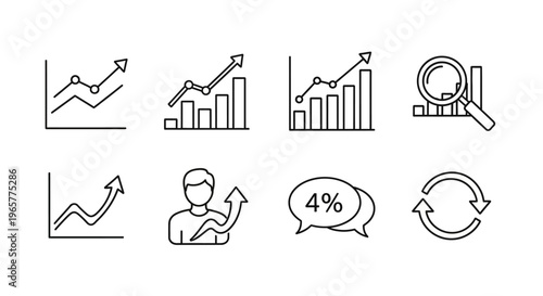 Businessman Holding Arrow Graph Chart.