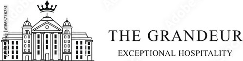 The Grandeur Exceptional Hospitality logo on a white background